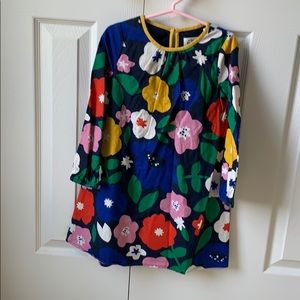 Girls Mini Boden long sleeved floral dress